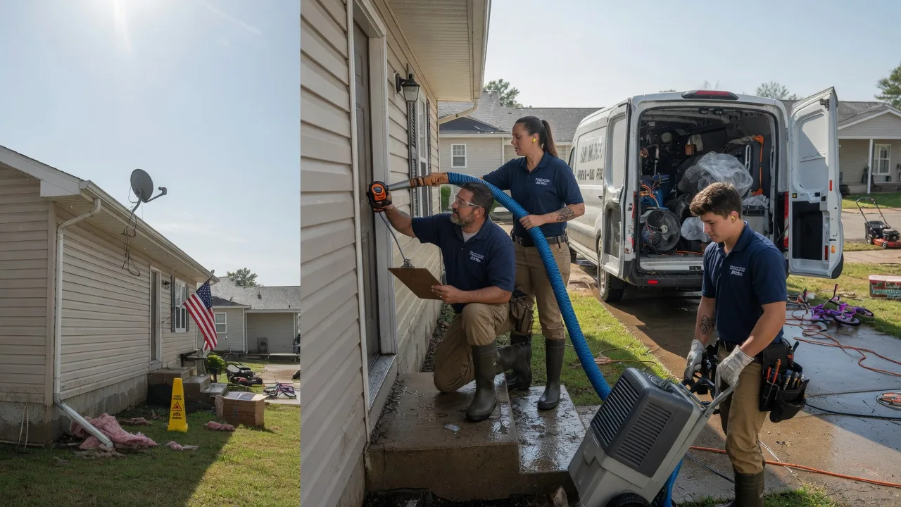 Ceiling Water Damage Restoration in Mcclure, IL near me